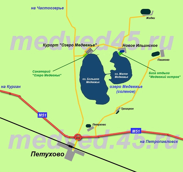 Где находиться озеро медвежье