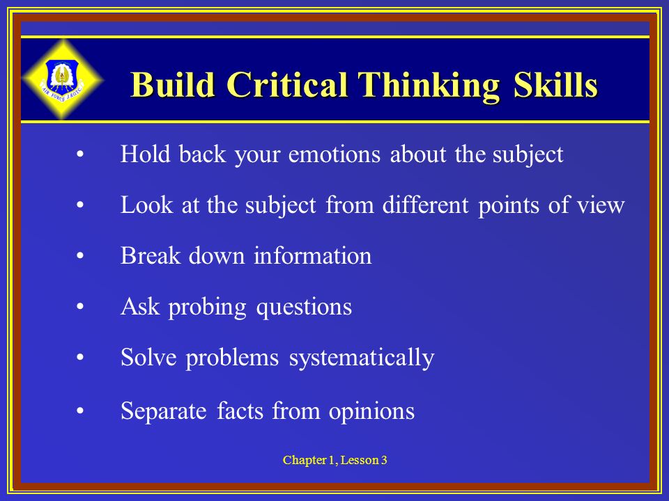 how to build critical thinking skills in students