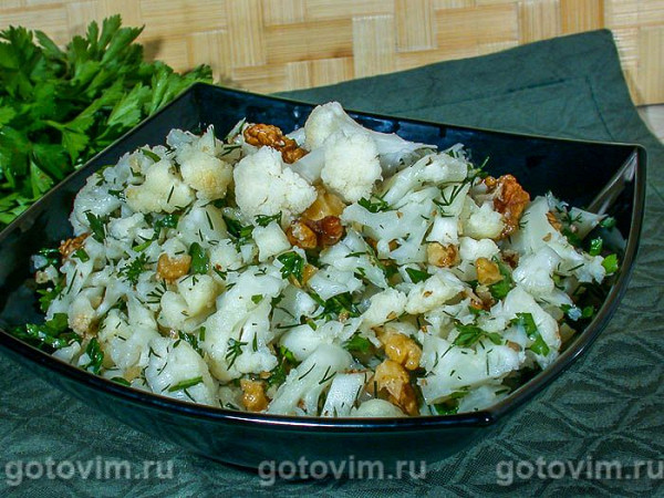 Салат цветной капусты фото