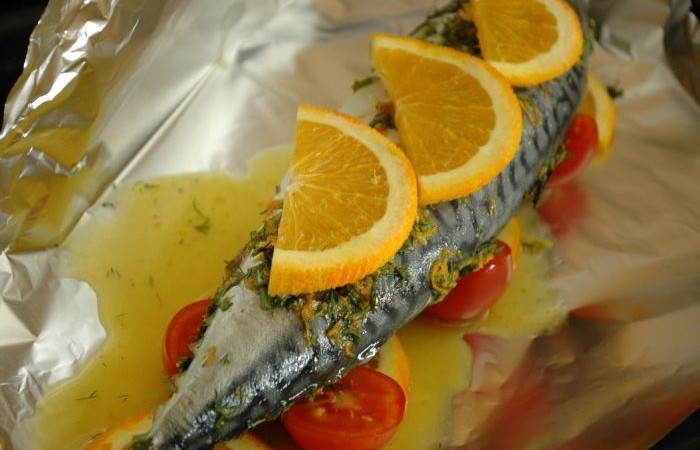 Фоторецепты рыба запеченная, закуски, салаты