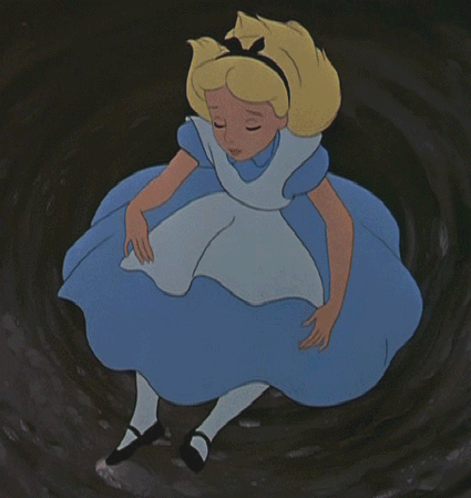 Rabbit hole pure pure animation. Алиса в стране чудес книксен. Alice in Wonderland 1951. Алиса в стране чудес гиф. Алиса в стране чудес Дисней.