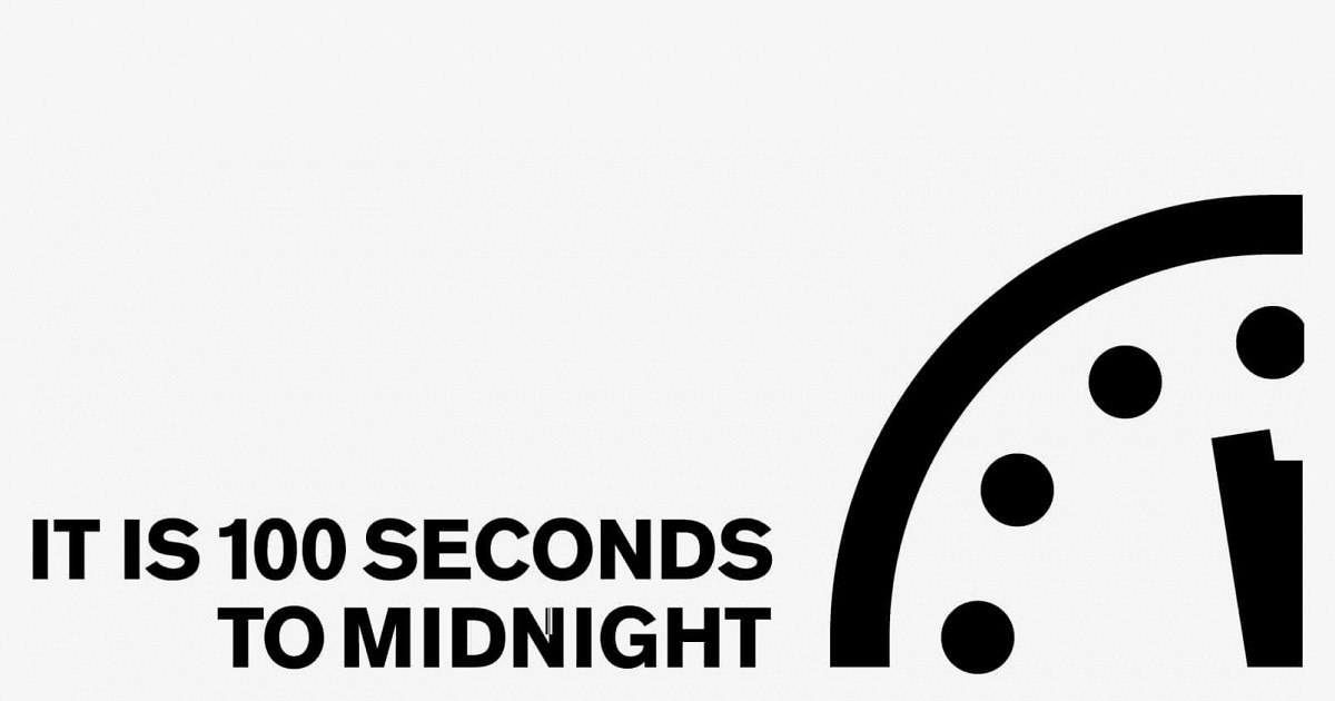 10 100 секунд. 100 Seconds to Midnight. Часы Судного дня 2020. Часы Судного дня 100 секунд. СТО секунд до полуночи: часы Судного дня.