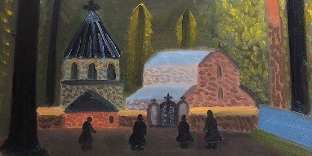 Александр Флоренский. Картины, нарисованные в Грузии