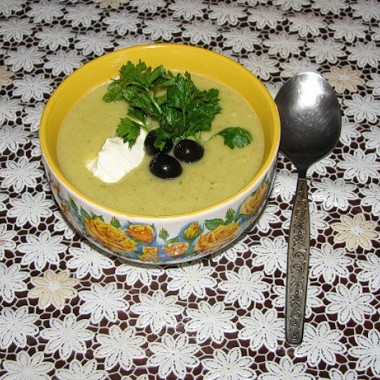 Рецепт Овощной суп-пюре с оливками