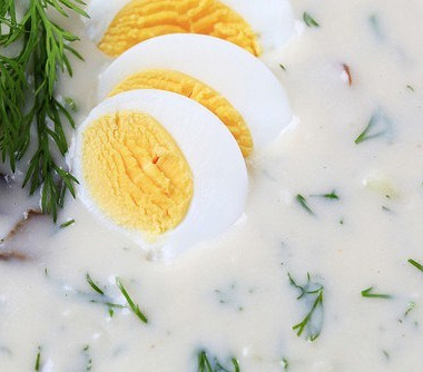 Рецепт Венгерский суп «Чорба» с мятой и чесноком