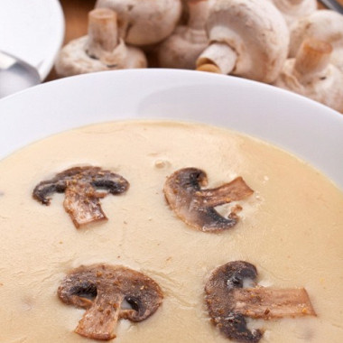 Рецепт Суп-пюре из свежих грибов