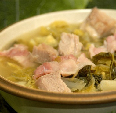 Рецепт Суп из картофеля и савойской капусты с беконом