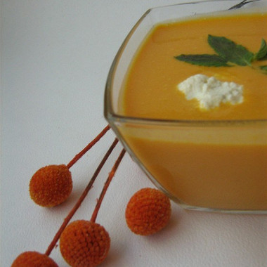 Рецепт Сливочный крем-суп из тыквы