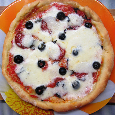 Рецепт Дрожжевое тесто для пиццы со сливочным маслом