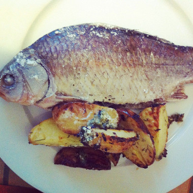 Рецепт Рыба, запеченная в соли, по‑хорватски