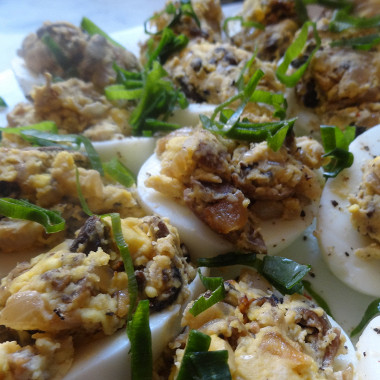 Рецепт Яйца фаршированные с грибами