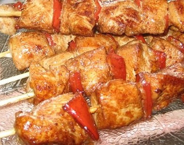Рецепт Куриные шашлычки со сладким перцем