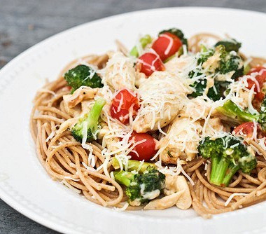 Рецепт Спагетти с красным вином и брокколи