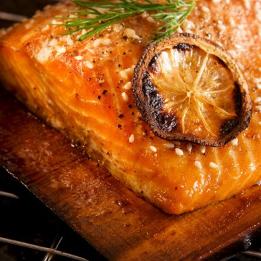 Рецепт Филе лосося, маринованное в арбузном соке