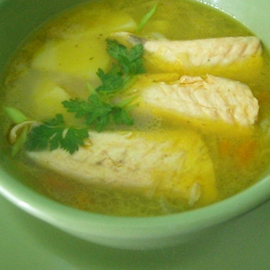 Рецепт Суп из консервированного лосося