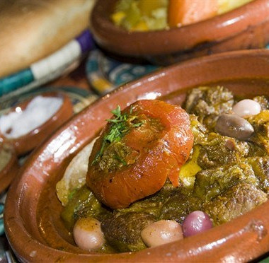 Рецепт Тажин из баранины с инжиром, грецкими орехами, имбирем и корицей