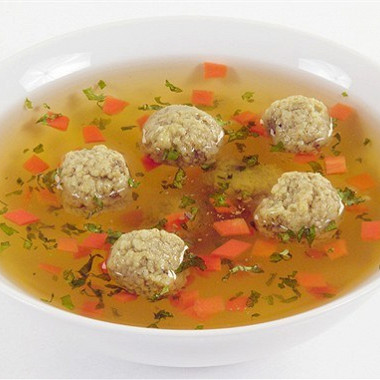 Рецепт Сливочный суп с клецками из легкого