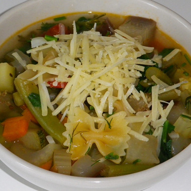 Рецепт Итальянский сезонный суп минестроне