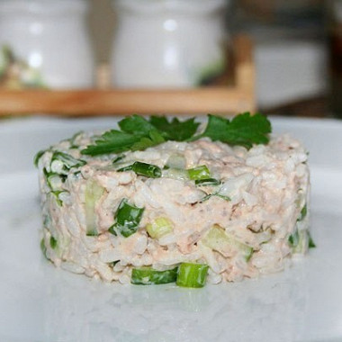 Рецепт Простой рыбный салат