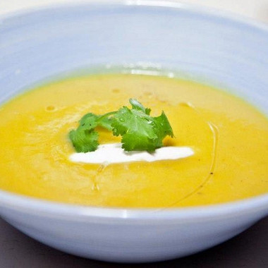 Рецепт Тыквенный крем-суп с имбирем и корицей