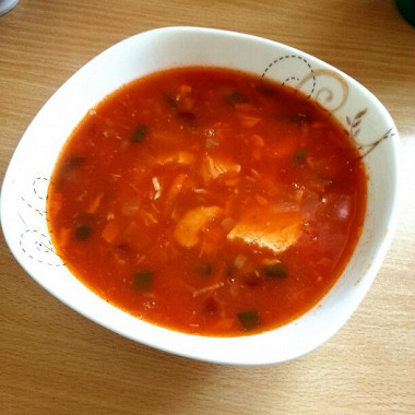 Рецепт Томатный суп с фрикадельками