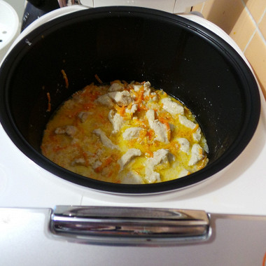 Рецепт Куриное филе в мультиварке с морковью и луком