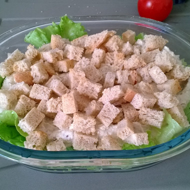 Рецепт Салат «Цезарь» с тофу