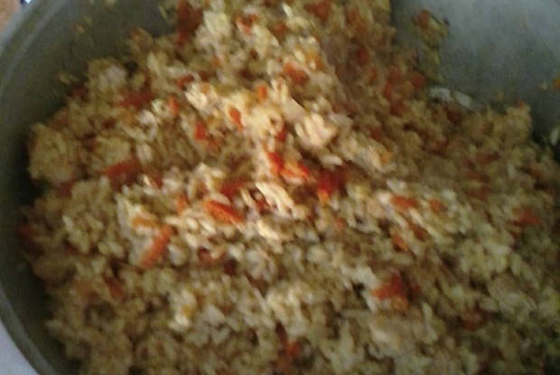 Плов из куриного филе