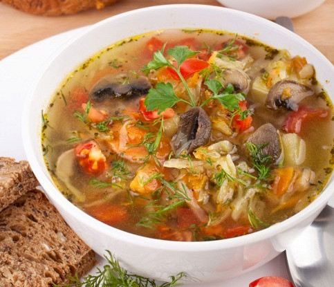 Щи с грибами по-монастырски