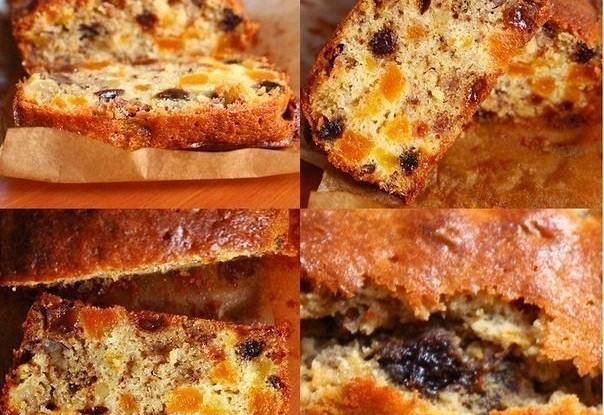 Кекс с сухофруктами и орехами (Cupcake with dried fruit and nuts)