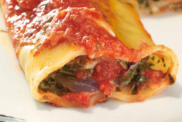 Каннеллони с козьим сыром