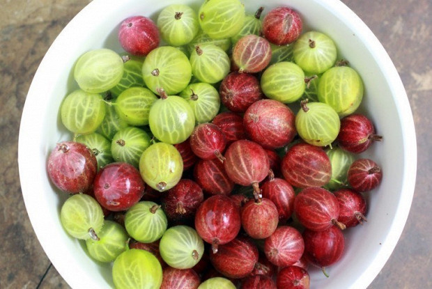 Компот из крыжовника и яблок