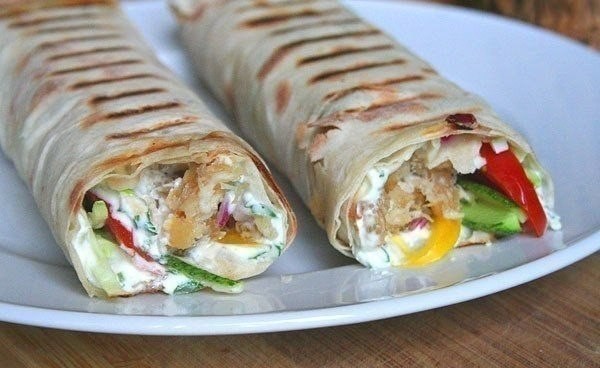 Домашняя шаурма с куриной грудкой