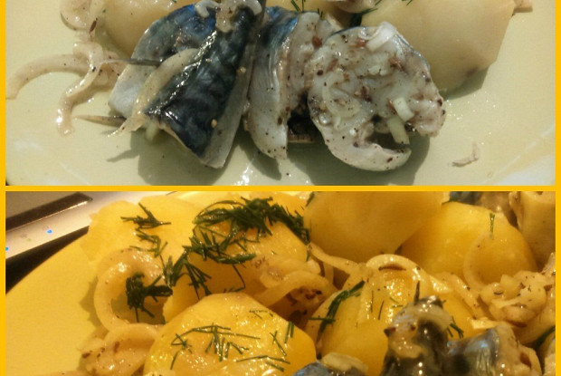Маринованная скумбрия с ароматным маслом